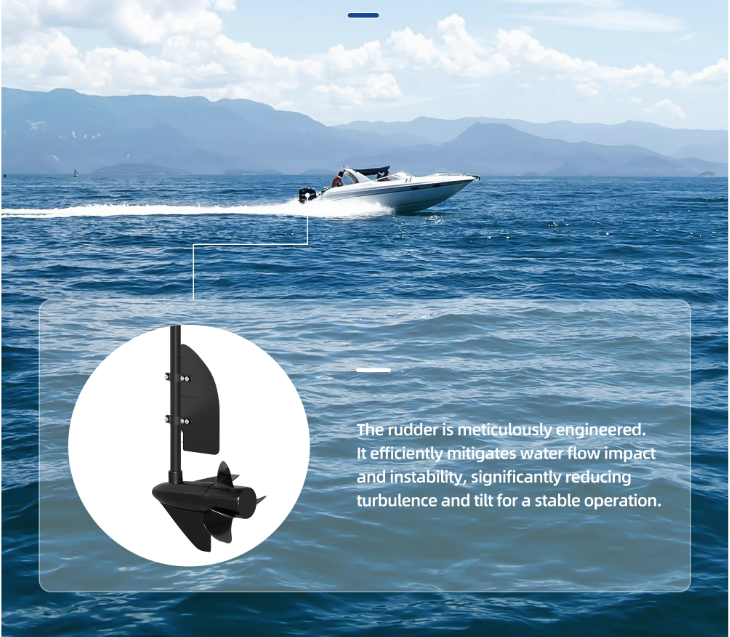 Trolling Motor Roer – Besturingsaccessoire voor Kajak en Boot, Geschikt voor 24–55 Lbs Motoren