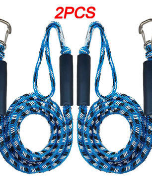 Elastische Docklijn Set – Bungee Touw voor Kajak en Boot met Clips en Drijvers