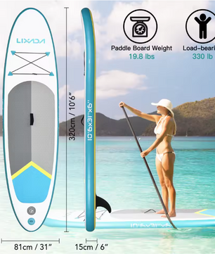 Opblaasbaar SUP Board 320 cm – Complete Paddle Set met Pomp en Tas