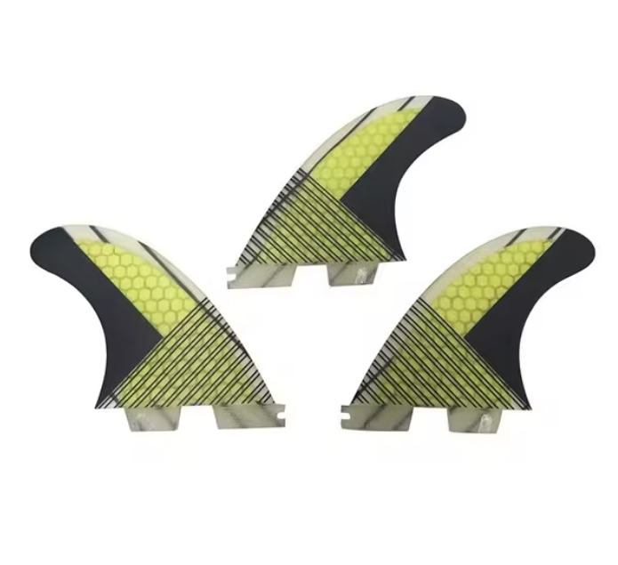Surfboard Fins Set 3 Stuks – Honeycomb Fiberglass Tri-Fin