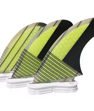 Surfboard Fins Set 3 Stuks – Honeycomb Fiberglass Tri-Fin