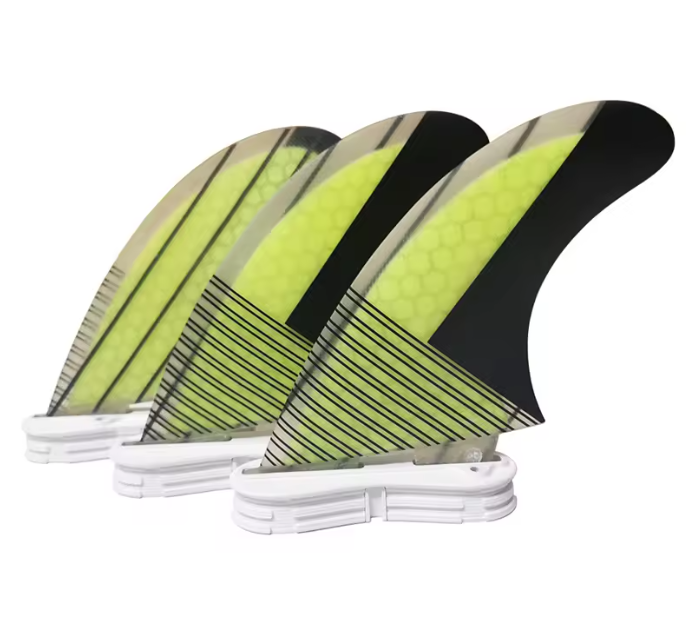 Surfboard Fins Set 3 Stuks – Honeycomb Fiberglass Tri-Fin