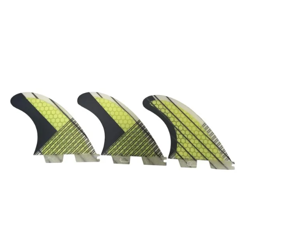 Surfboard Fins Set 3 Stuks – Honeycomb Fiberglass Tri-Fin