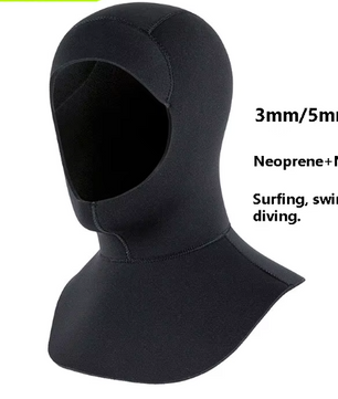 Neopreen Zwemkap 3mm/5mm – Duikkap met Schouder voor Warmte en Bescherming
