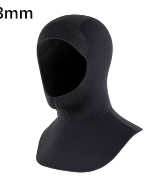Neopreen Zwemkap 3mm/5mm – Duikkap met Schouder voor Warmte en Bescherming