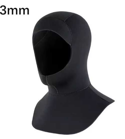 Neopreen Zwemkap 3mm/5mm – Duikkap met Schouder voor Warmte en Bescherming
