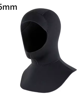 Neopreen Zwemkap 3mm/5mm – Duikkap met Schouder voor Warmte en Bescherming