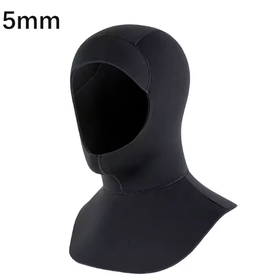 Neopreen Zwemkap 3mm/5mm – Duikkap met Schouder voor Warmte en Bescherming