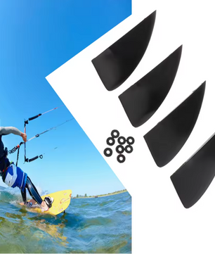 Kitesurf Vinnen Set 4 Stuks – Sterke Nylon Fiberglass Board Fins