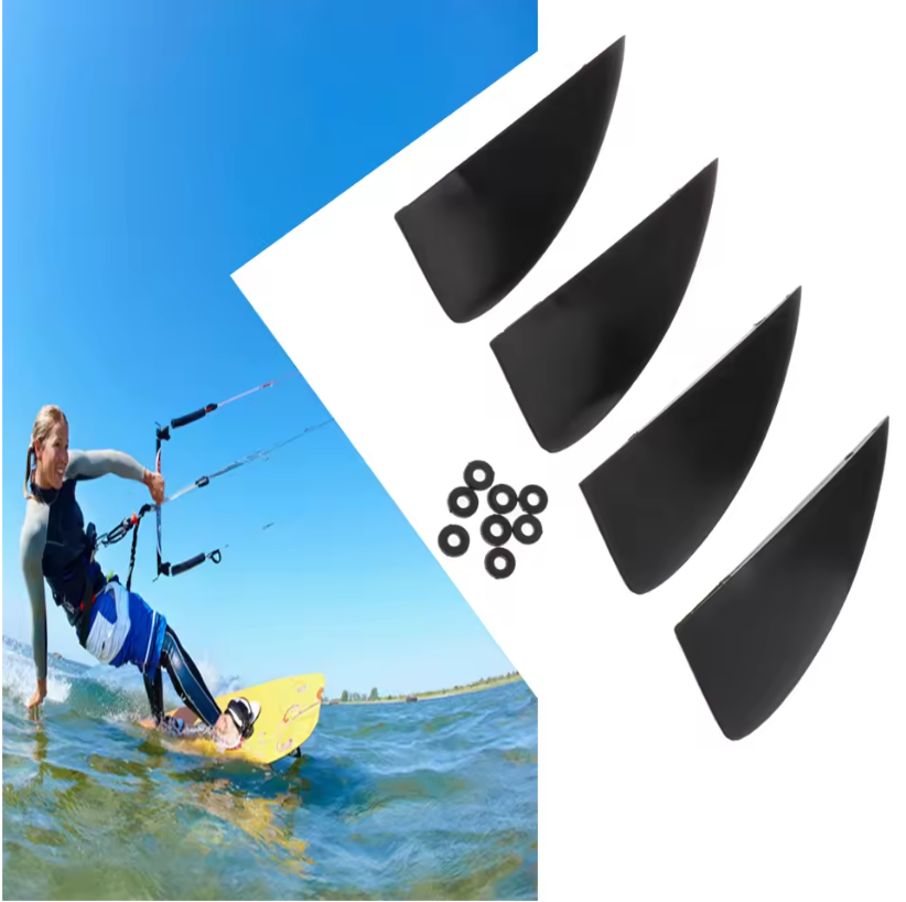 Kitesurf Vinnen Set 4 Stuks – Sterke Nylon Fiberglass Board Fins