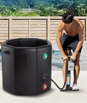 Opblaasbaar IJsbad 186 Gallon – Koud Water Bad met Pomp en Deksel