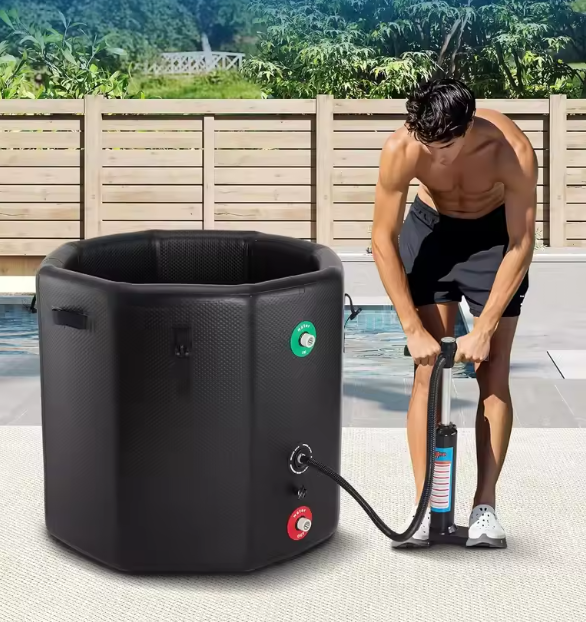 Opblaasbaar IJsbad 186 Gallon – Koud Water Bad met Pomp en Deksel