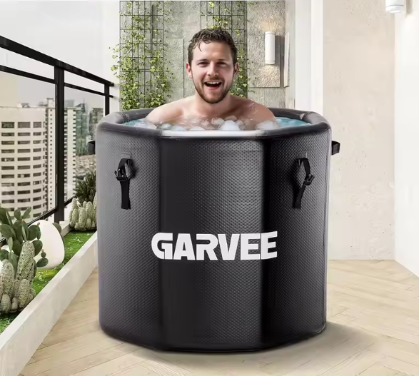 Opblaasbaar IJsbad 186 Gallon – Koud Water Bad met Pomp en Deksel
