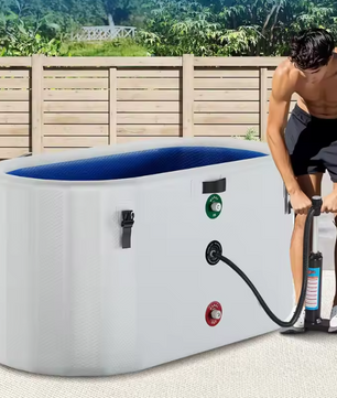 Opblaasbaar IJsbad 900L – XL Cold Plunge met Pomp en Deksel