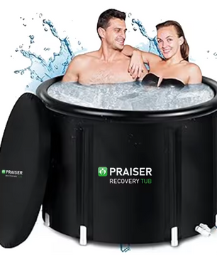Luxe Opblaasbaar IJsbad – Opvouwbare Cold Plunge Badton met Zitkussen