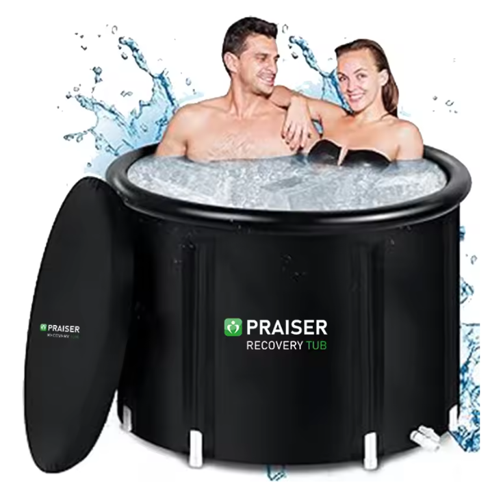 Luxe Opblaasbaar IJsbad – Opvouwbare Cold Plunge Badton met Zitkussen