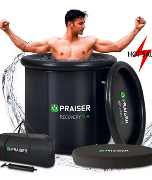 Luxe Opblaasbaar IJsbad – Opvouwbare Cold Plunge Badton met Zitkussen