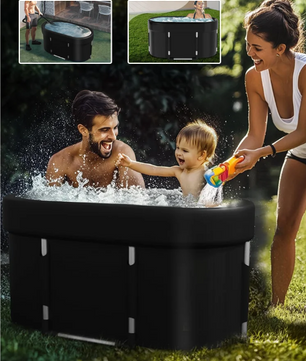 Opvouwbaar IJsbad XL – Ovaal Cold Plunge Bad met Deksel