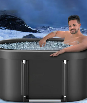 Opvouwbaar IJsbad XL – Ovaal Cold Plunge Bad met Deksel