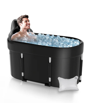 Opvouwbaar IJsbad XL – Ovaal Cold Plunge Bad met Deksel
