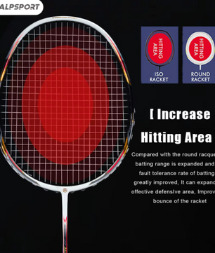 Ultralicht Badminton Racket 52g – Carbon Fiber + Titanium, 28LBS