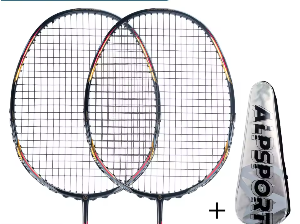 Ultralicht Badminton Racket 52g – Carbon Fiber + Titanium, 28LBS