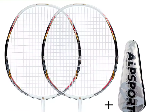 Ultralicht Badminton Racket 52g – Carbon Fiber + Titanium, 28LBS
