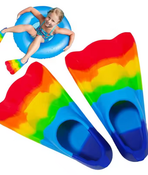 Kinder Zwemvliezen Kort – Silicone Flippers voor Zwemmen en Duiken Beginners