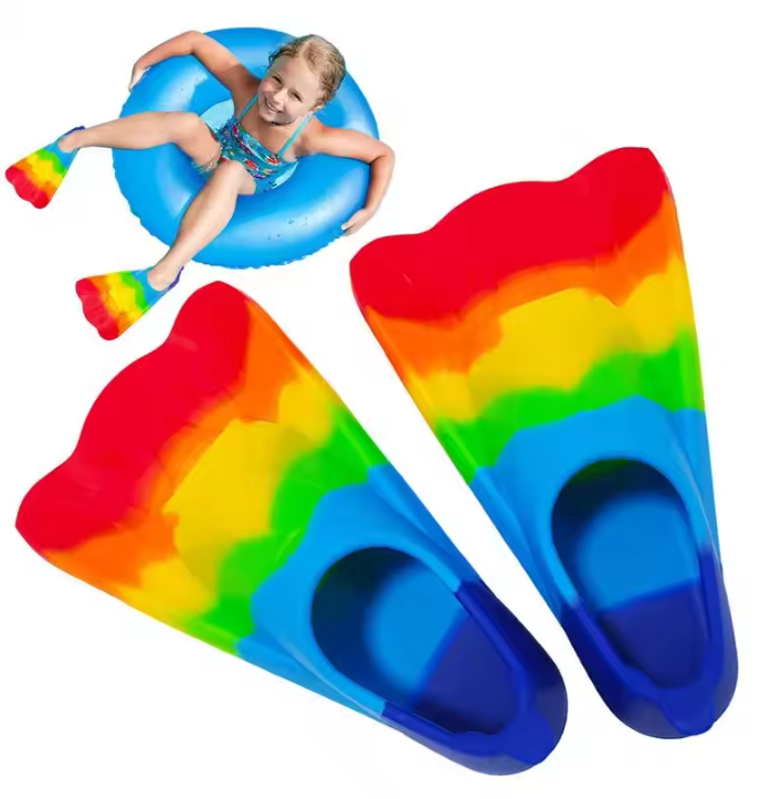 Kinder Zwemvliezen Kort – Silicone Flippers voor Zwemmen en Duiken Beginners