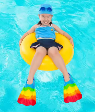Kinder Zwemvliezen Kort – Silicone Flippers voor Zwemmen en Duiken Beginners