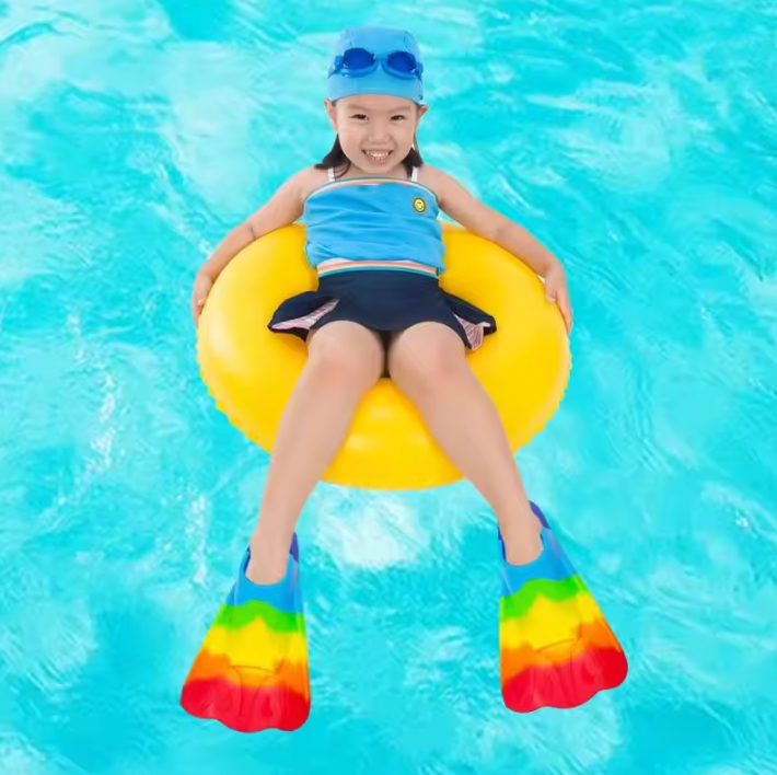 Kinder Zwemvliezen Kort – Silicone Flippers voor Zwemmen en Duiken Beginners