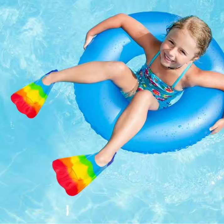 Kinder Zwemvliezen Kort – Silicone Flippers voor Zwemmen en Duiken Beginners