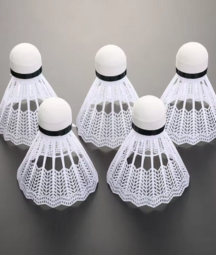 Set van 12 Badminton Shuttlecocks – Lichtgewicht Kunststof Shuttles met Foam Kop voor Training en Recreatie