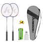 Badminton Set met 2 Rackets, 3 Shuttlecocks en Draagtas – Compleet en Gebruiksklaar