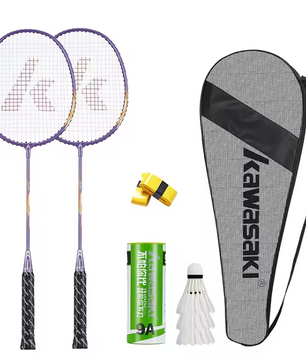 Badminton Set met 2 Rackets, 3 Shuttlecocks en Draagtas – Compleet en Lichtgewicht voor Training en Recreatie