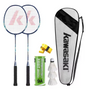 Badminton Set met 2 Rackets, 3 Shuttlecocks en Draagtas – Compleet en Gebruiksklaar