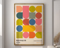 Modernistische Bauhaus Geometrische Canvas Poster – Retro Mid-Century Wanddecoratie voor Woonkamer