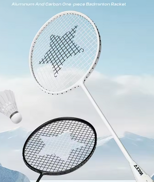 Professionele Badminton Rackets Set met 2 Shuttlecocks en Rugtas – Lichtgewicht Aluminium-Carbon voor Outdoor Gebruik