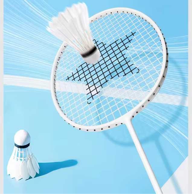 Professionele Badminton Rackets Set met 2 Shuttlecocks en Rugtas – Lichtgewicht Aluminium-Carbon voor Outdoor Gebruik