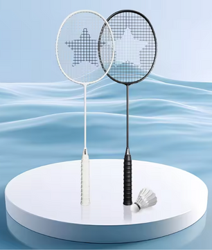 Professionele Badminton Rackets Set met 2 Shuttlecocks en Rugtas – Lichtgewicht Aluminium-Carbon voor Outdoor Gebruik