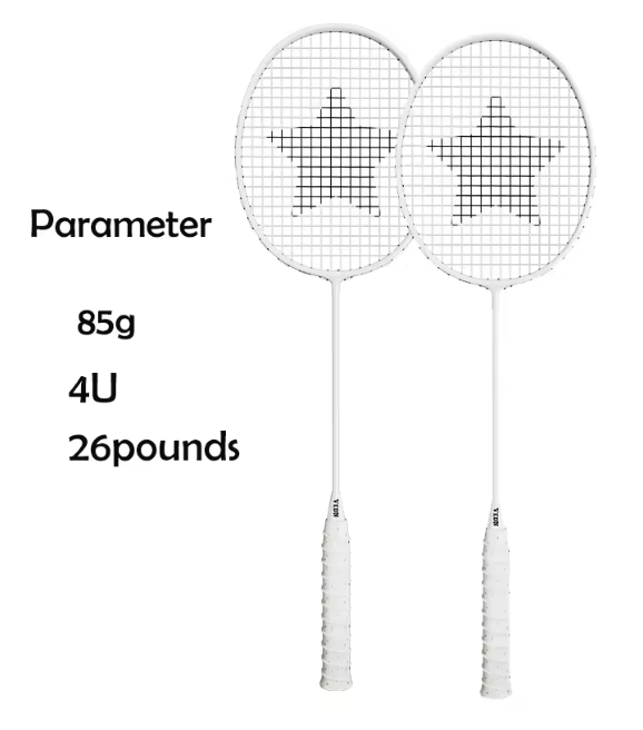 Professionele Badminton Rackets Set met 2 Shuttlecocks en Rugtas – Lichtgewicht Aluminium-Carbon voor Outdoor Gebruik