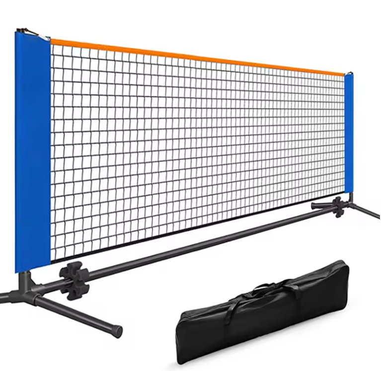 Draagbaar Sport Net 3 Meter met Standaard – Mini Tennis en Badminton Net voor Binnen en Buiten