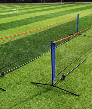 Draagbaar Sport Net 3 Meter met Standaard – Mini Tennis en Badminton Net voor Binnen en Buiten