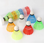 Set van 6 of 12 Badminton Shuttlecocks – Kleurrijke Shuttles met Foam Kop voor Outdoor Spel en Training