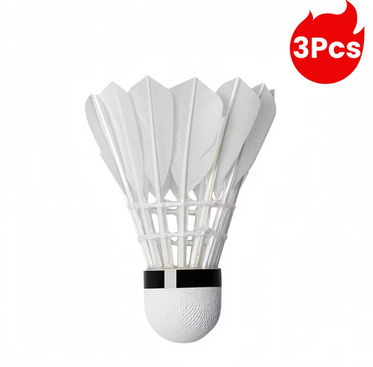 Badminton Shuttlecocks Set 3/6/12 Stuks – Ganzenveren Shuttles met Foam Kop voor Training en Wedstrijd