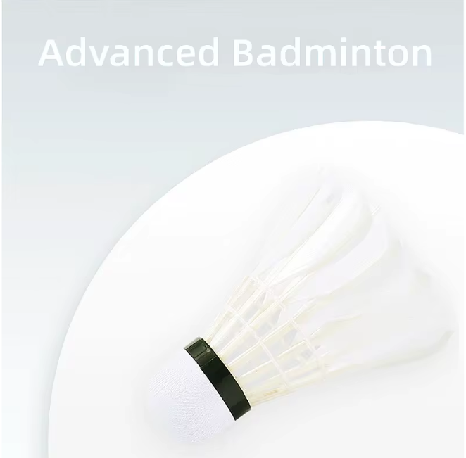 Badminton Shuttlecocks Set 3/6/12 Stuks – Ganzenveren Shuttles met Foam Kop voor Training en Wedstrijd