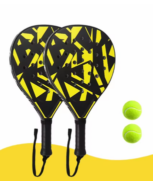 Padel Racket voor Beginners – Lichtgewicht Paddle met EVA Kern voor Controle en Nauwkeurigheid