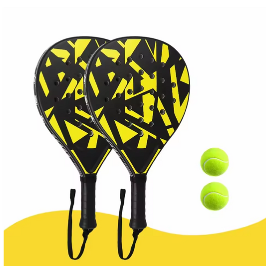 Padel Racket voor Beginners – Lichtgewicht Paddle met EVA Kern voor Controle en Nauwkeurigheid