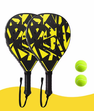 Padel Racket voor Beginners – Lichtgewicht Paddle met EVA Kern voor Controle en Nauwkeurigheid