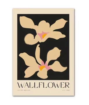 Abstracte Minimalistische Citroen Vaas Canvas Poster – Scandinavische Wanddecoratie